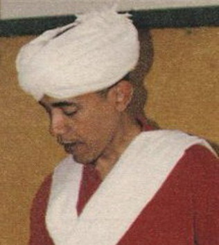 Obama in Arab dress